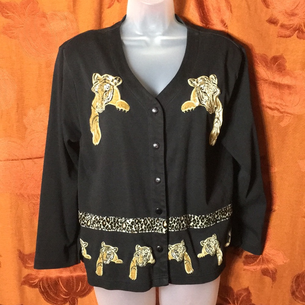 HMJ Resort Black Embroidered Jacket